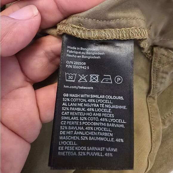 H&M Green Utility Oversized Shacket Size XS - Picture 6 of 13